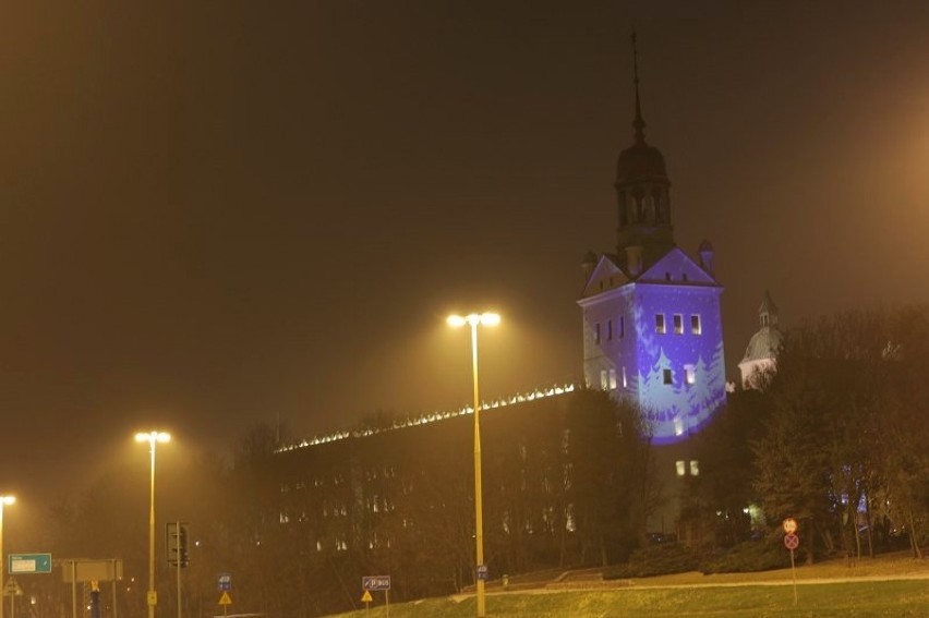 Piękna świąteczna iluminacja Zamku Książąt Pomorskich w Szczecinie [wideo]