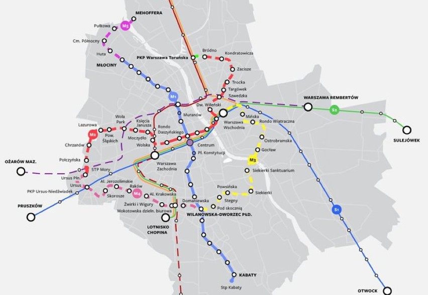 Metro w Warszawie. Wkrótce powstaną trzy nowe linie. Oto dokładne plany. Gdzie dojadą?