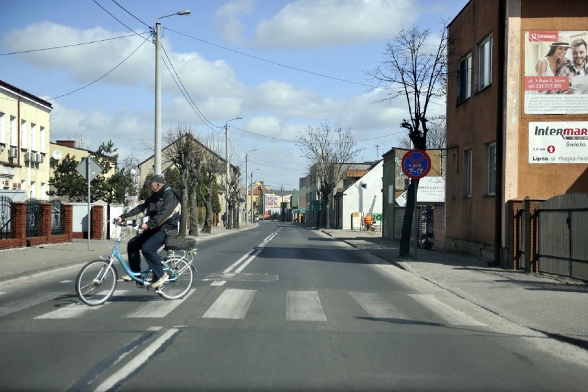 Puste ulice w Lipnie. Zostań w domu, tak pokonamy koronawirusa. Zobaczcie zdjęcia