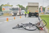 Tragiczny wypadek w Piszu. Zginął rowerzysta [ZDJĘCIA]