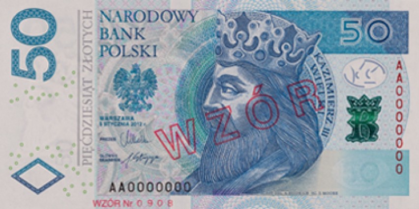 NOWE WZORY BANKNOTÓW NBP - 50 zł