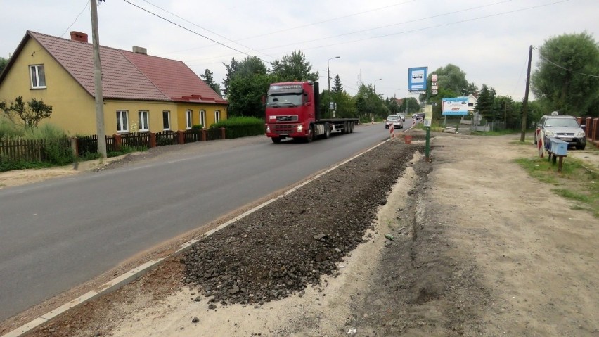 W Przęsocinie trwa przebudowa drogi z Polic do Szczecina 