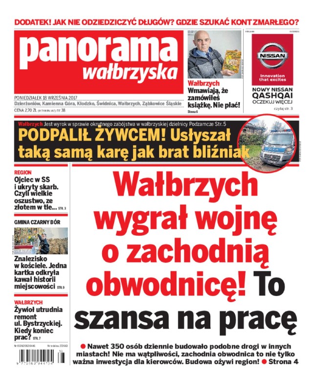 Panorama Wałbrzyska wydanie z 18 września 2017 r.