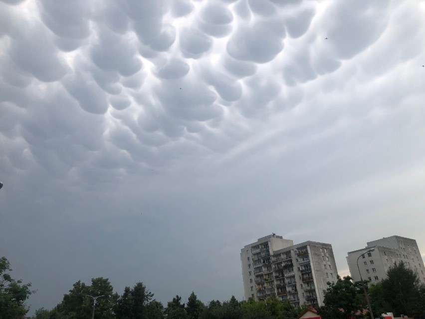 Bąbelkowe chmury w stolicy. Spektakularne zjawisko na warszawskim niebie. "Pierwszy raz widzę coś takiego"