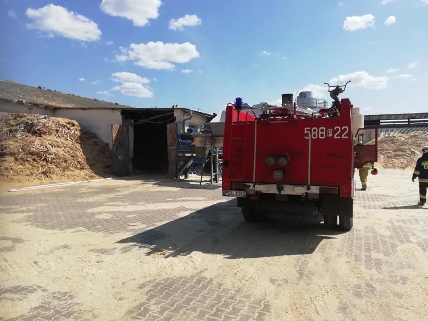 Pożar zakładu produkcji pelletu, Staw II 2019
