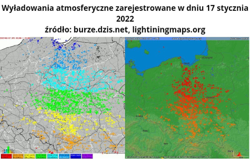 Śnieżna nawałnica podsumowana przez Poddębicko-Łęczyckich Łowców Burz. Jak mocne podmuchy wiatru, ile wyładowań, interwencji straży? ZDJĘCIA