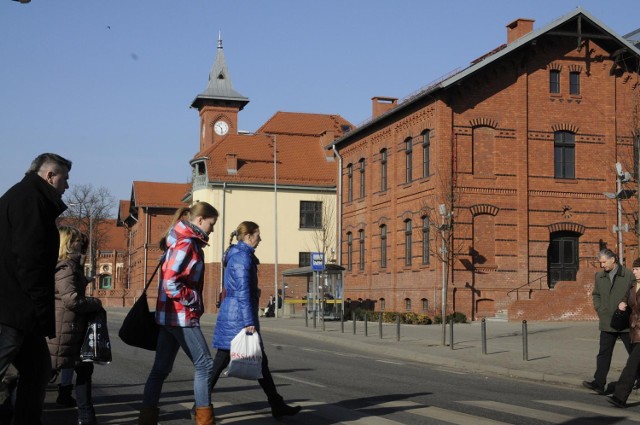 Budynki między centrum handlowym Focus Mall a ul. Jagiellońską ...