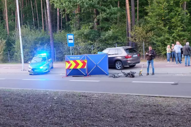 Śmiertelny wypadek rowerzysty pod wiaduktem w Białymstoku. Potrąciła go kobieta w BMW