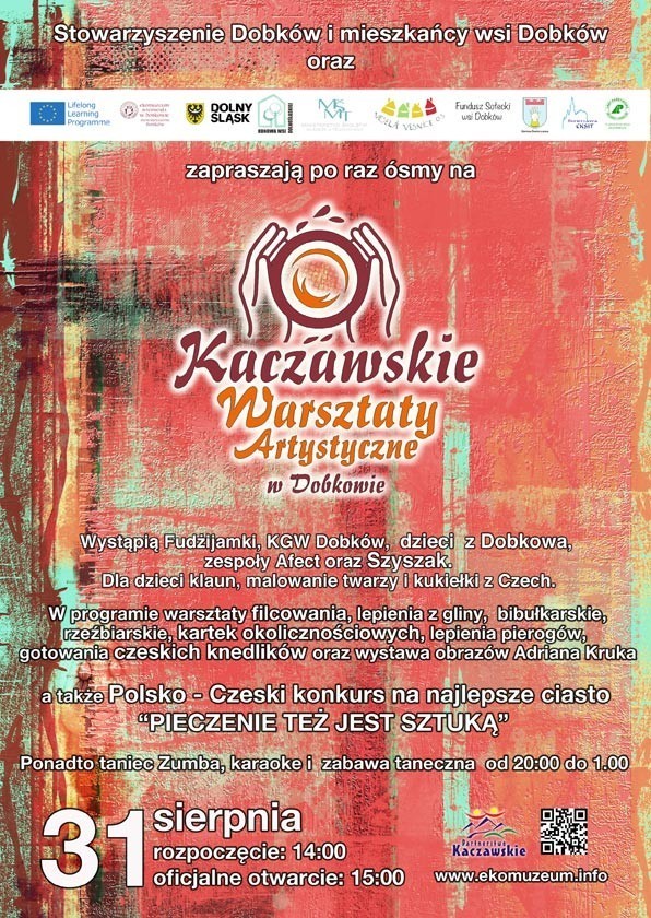 Kaczawskie Warsztaty Artystyczne w Dobkowie odbędą się 31 sierpnia