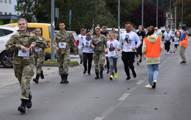 Trasa biegu pamięci „Tropem Wilczym” w Golubiu-Dobrzyniu wiodła ulicą Żeromskiego