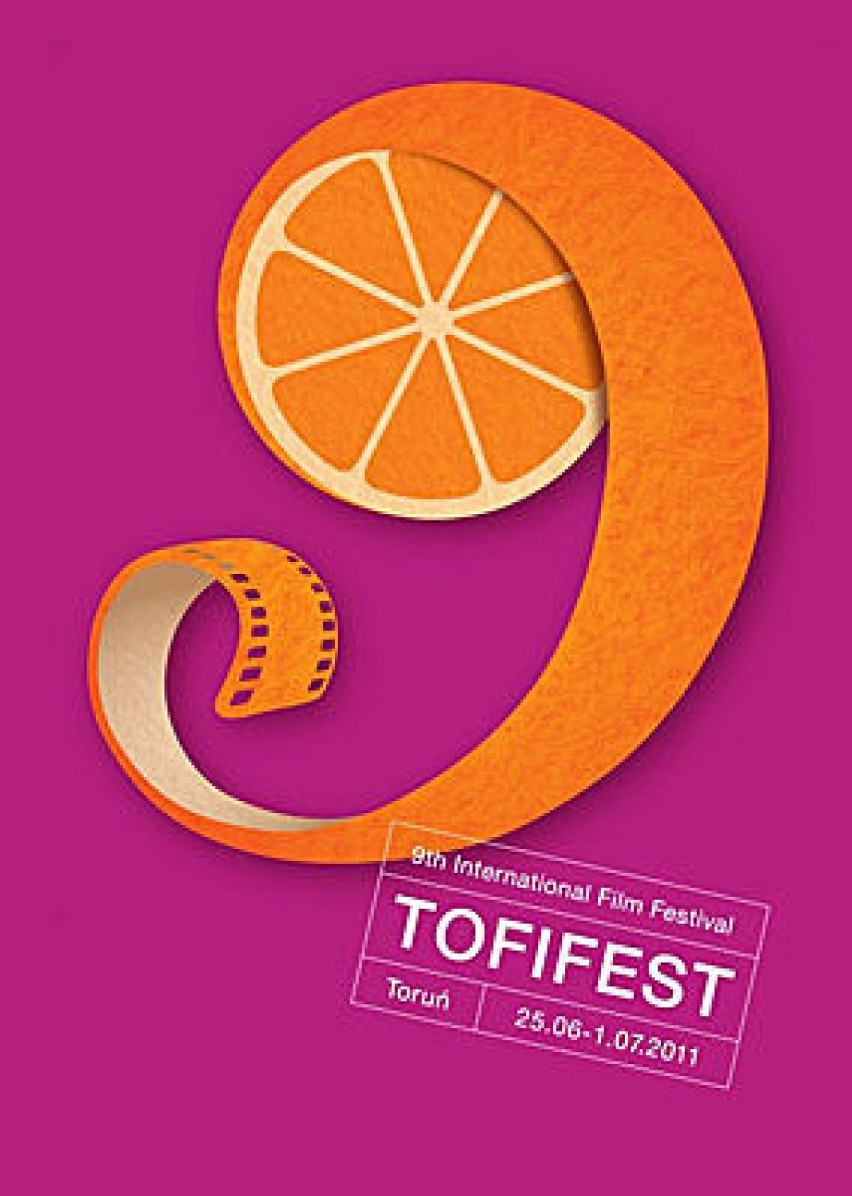 Plakat Festiwalu Filmowego Tofifest w Toruniu.