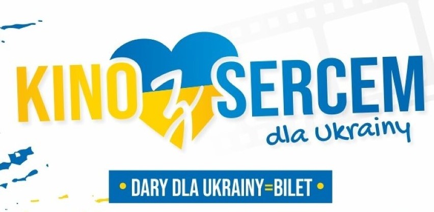 Kino z Sercem dla Ukrainy w Sieradzu. Zamiast biletu zbiórka darów. Jakie szczegóły?