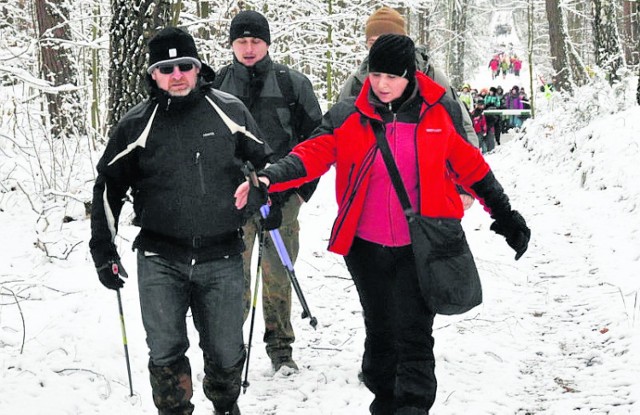 Trasa XVI Zimowego Półmaratonu Pieszego na 25 kilometrów będzie wiodła głównie malowniczymi duktami leśnymi.