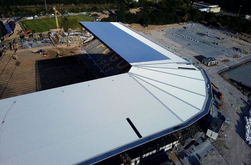 Stadion Pogoni Szczecin - stan na pierwszy weekend sierpnia.