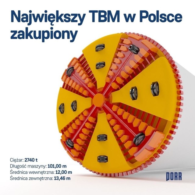 Maszyna do Świnoujścia przypłynie drogą morską z Chin. 

Drążenie tunelu pod Świną rozpocznie się dopiero w marcu 2021 roku. 

ZOBACZ TEŻ: Przekazano plac budowy pod budowę tunelu w Świnoujściu [ZDJĘCIA]

Choć do tego momentu pozostało sporo czasu, wszyscy są ciekawi, jak wyglądała będzie maszyna, jak będzie pracowała oraz jak przebiegnie cały proces budowy. My wyjaśniamy.

W liczbach:

Świnoujska maszyna będzie miała zewnętrzną średnicę 13,46 m.

Sama tarcza będzie mieć średnicę 12 m. 

Cała konstrukcja ma mieć długość 101 m i będzie ważyła 2740 ton. 

Wykonawca zbuduje maszynę i złoży ją na miejscu (w Chinach), tam – najpóźniej w maju 2020 r – przejdzie testy. 

Następnie zostanie zdemontowana i przetransportowana w kilkuset elementach do Polski.

