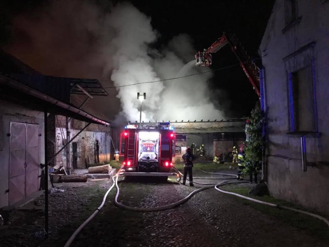 Gaszenie pożaru przy ul. Zachodniej w Świebodzinie