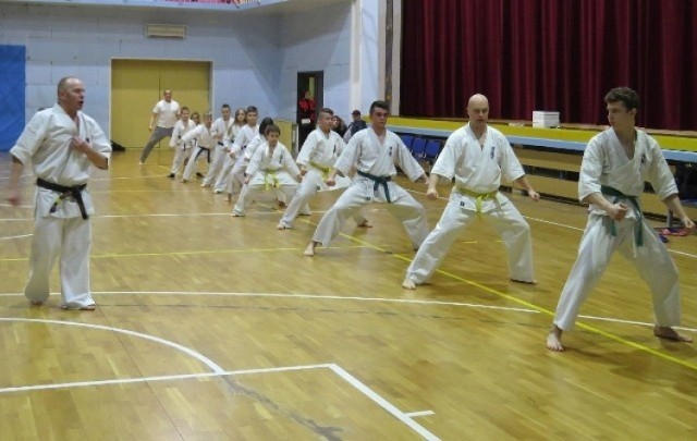 Trening podczas ostatniej Zimowej Akademii Karate prowadził sensei Waldemar Kęćko.