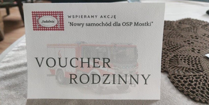 Można wylicytować voucher do jadalni.