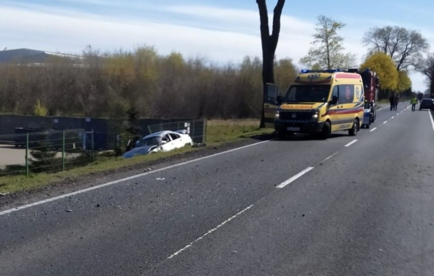 Dziś rano (18 kwietnia) na drodze krajowej nr 15 w Strzelnie...