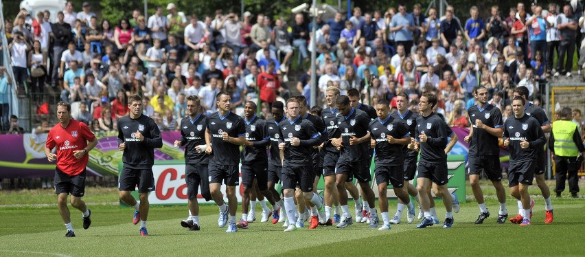 Euro 2012 Kraków: trening reprezentacji Anglii [ZDJĘCIA, VIDEO]