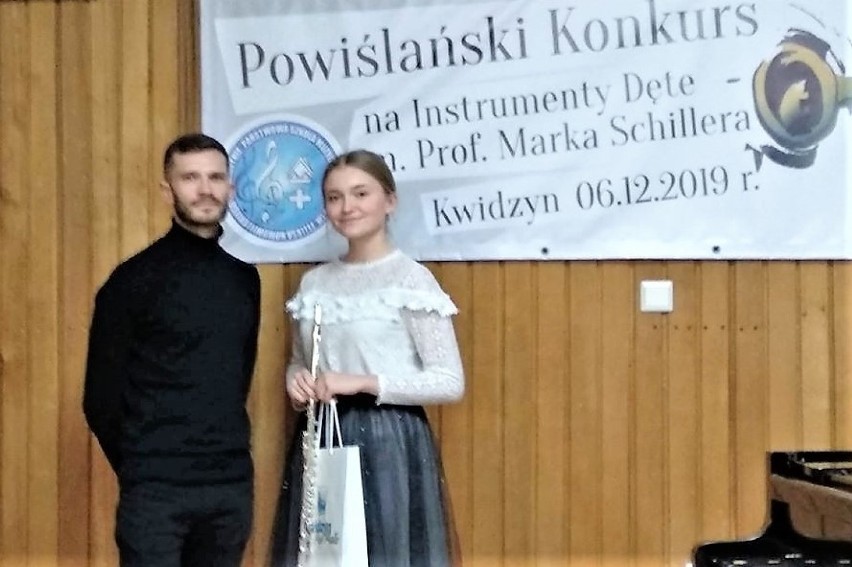 Krasnosielc. Oliwia Piórecka na podium w Kwidzynie. Wzięła udział w Powiślańskim Konkursie na Instrumenty Dęte
