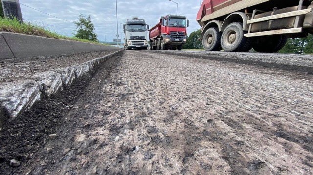 Ulica Kasprzaka jest remontowana na odcinku 456 metrów.