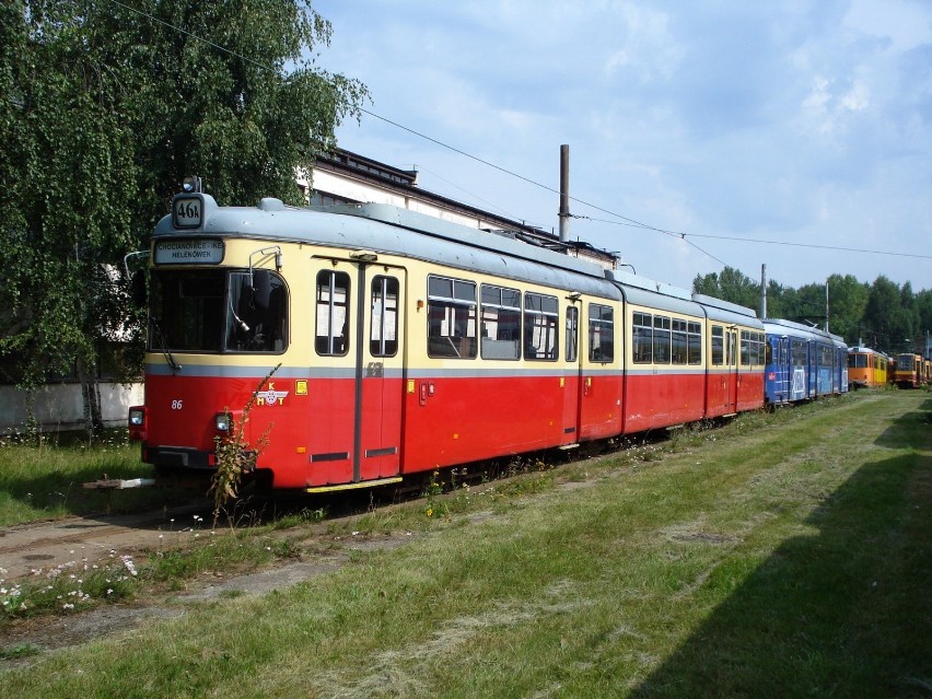 Niemieckie GT8ZR w zajezdni Telefoniczna