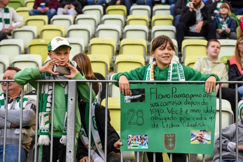 Kibice na meczu Lechia Gdańsk - Legia Warszawa