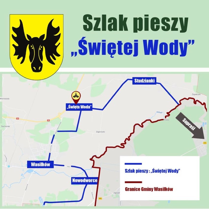 Wasilków-Białystok. Szlak pieszy "Świętej Wody" odnowiony! Możesz zwiedzać [zdjęcia] 