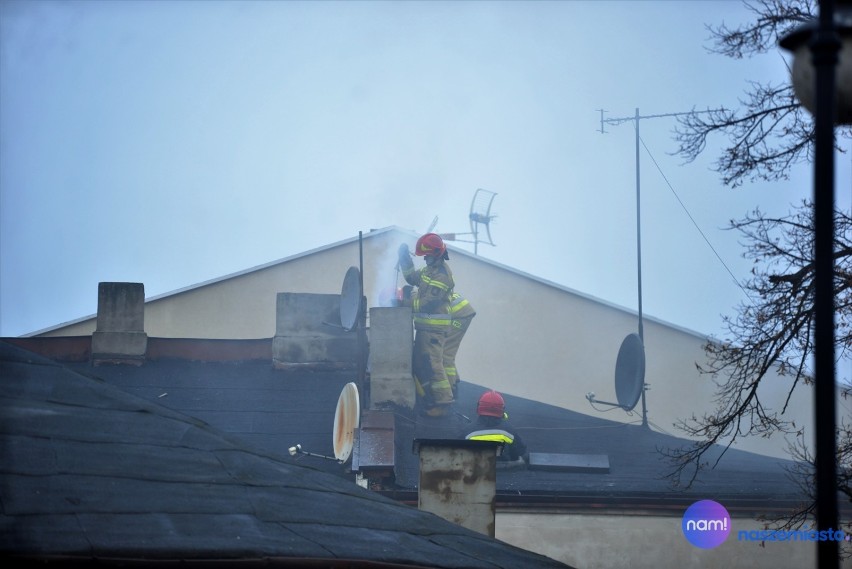 Pożar na ulicy Cyganka we Włocławku