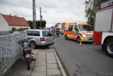 Kolizja w Wawelnie. Kierowca volkswagena wymusił pierwszeństwo przejazdu na pijanym motorowerzyście
