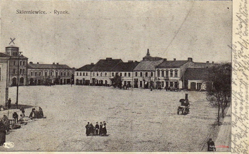 Rynek w Skierniewicach, początek XX wieku
