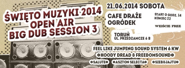 Święto Muzyki: Open Air Big Dub Session 3 [ZDJĘCIA]