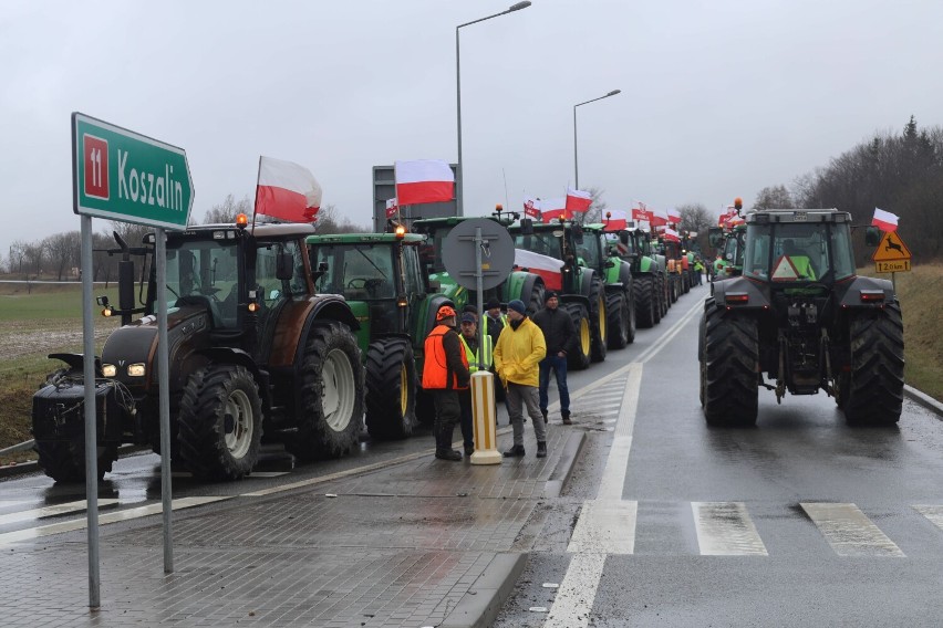 Protest z 20 lutego, teraz (20 marca) rolnicy w Szczecinku...