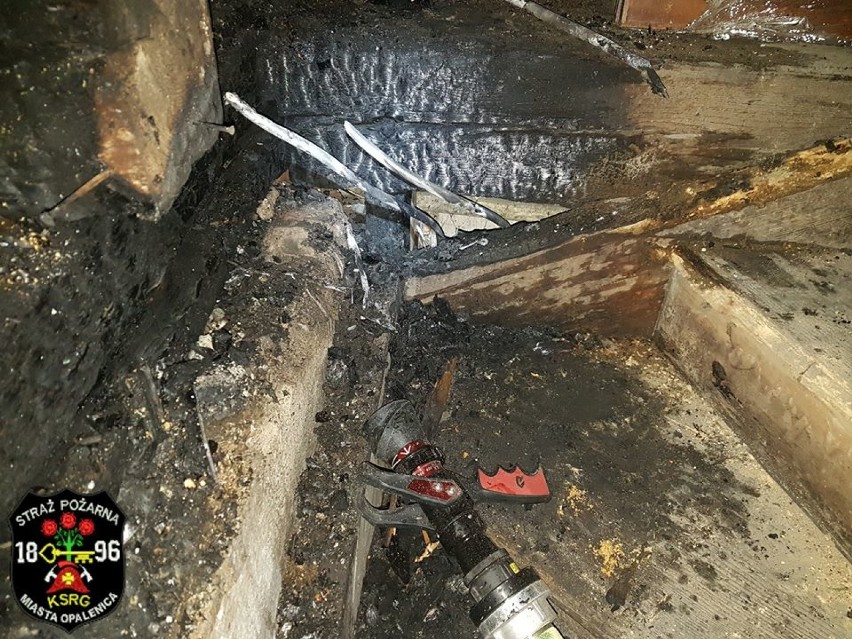 Kopanki: Pożar w budynku mieszkalnym