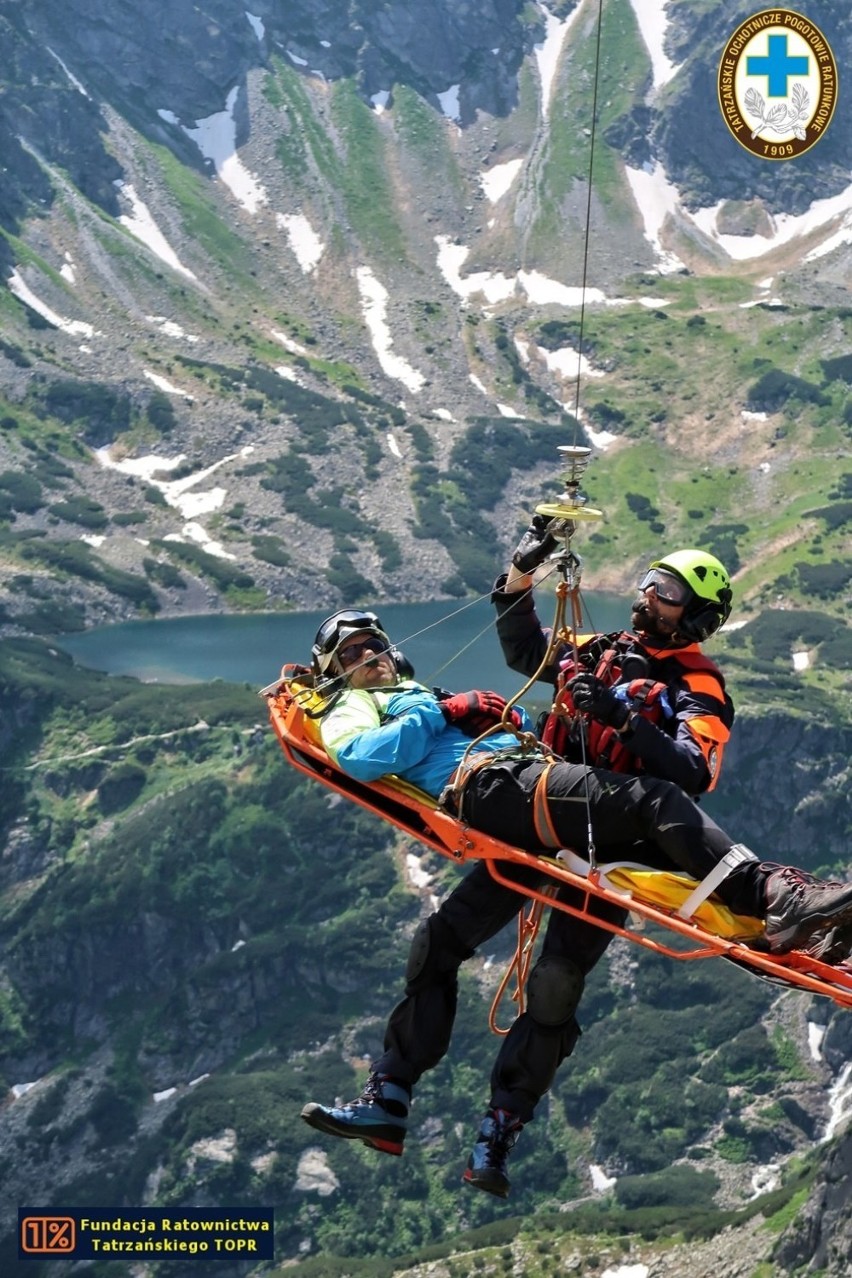 Tatry. TOPR ćwiczył ewakuację turystów z rejonu Orlej Perci [ZDJĘCIA]