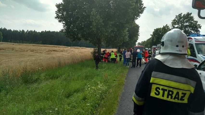 Wypadek motocyklisty w Grońsku