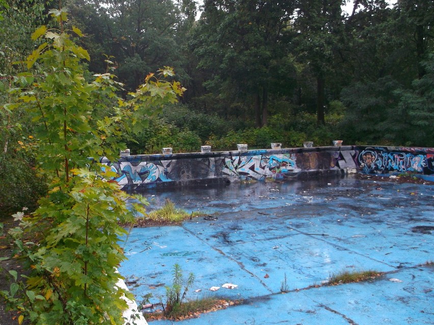 Stary basen przy Ślężnej wygląda jak dżungla. Co powstanie w jego miejsce? (ZDJĘCIA)