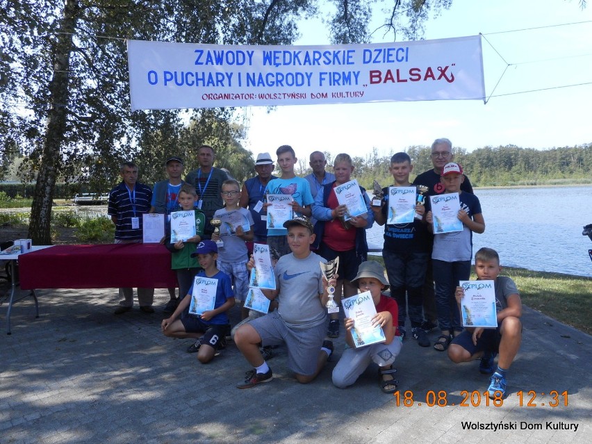 Dziecięce zawody wędkarskie nad Jeziorem Wolsztyńskim