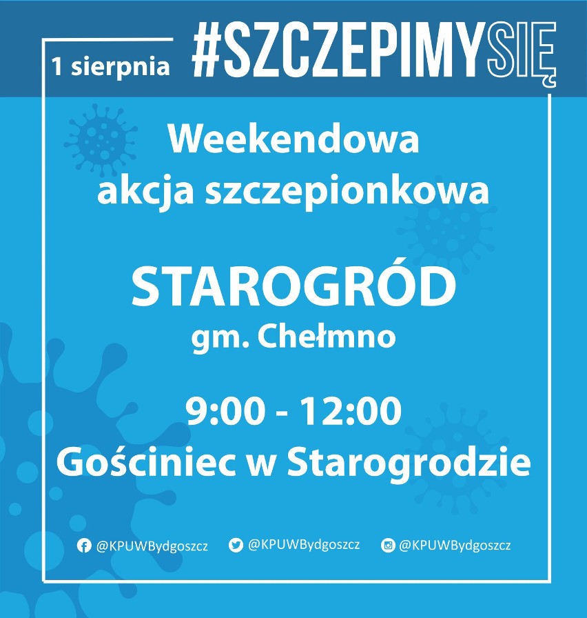 W tych miejscowościach w Kujawsko-Pomorskiem zaszczepisz się przeciw koronawirusowi po niedzielnej Mszy Świętej [1.08.2021]