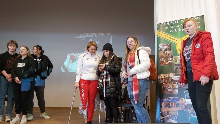 Spotkanie z para olimpijką Mileną Olszewską w Objezierzu
