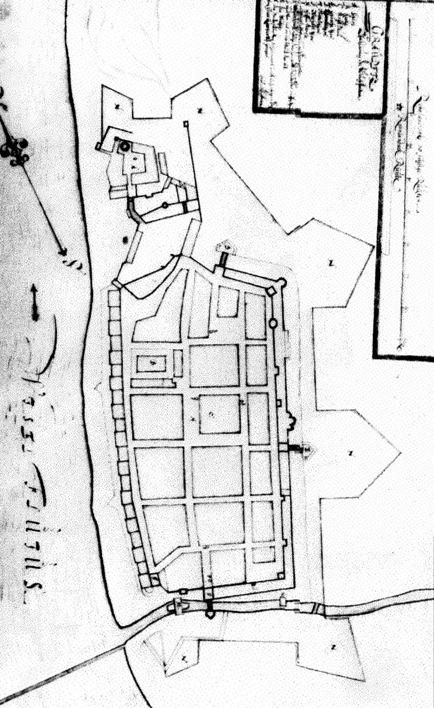 Rys. 124. Plan Loffmana z 1657 r.