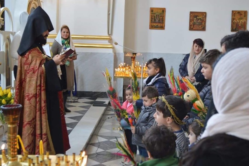 Niedziela Palmowa w Kościele o obrządku Ormiańskim w Warszawie
