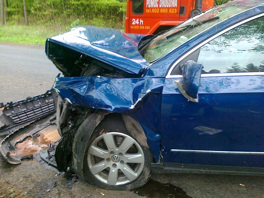 KPP Kwidzyn: Wypadek na trasie Prabuty-Licze. Dwie osoby trafiły do szpitala ZDJĘCIA