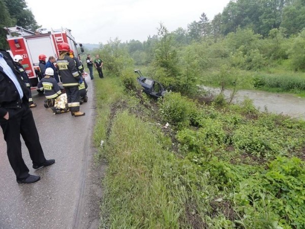 W Marcinkowicach wypadek zdarzył się w sobotę po południu
