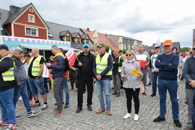 Zbąszyń. Pracownicy IKEA Industry, protestowali na ulicach Zbąszynia. “Godnej pracy, godnej płacy, godnego życia” - 29.05.2022