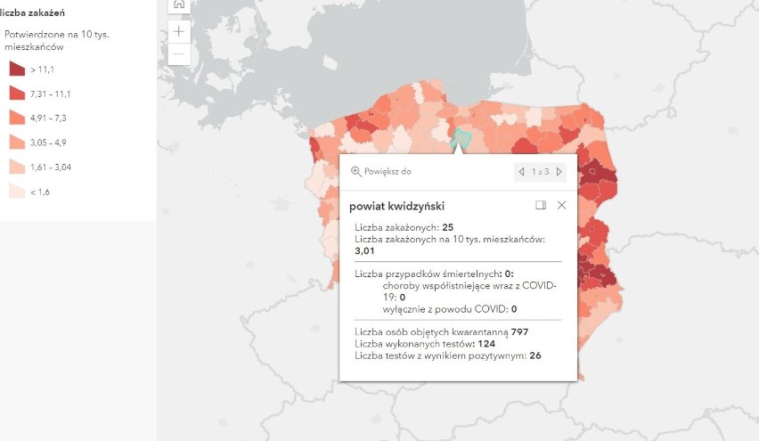 Koronawirus w powiecie kwidzyńskim. 25 nowych zakażeń w naszym powiecie, niemal 800 osób objętych kwarantanną