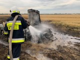 W gminie Mokrsko płonął samochód i zboże, w gminie Konopnica las. Strażacy mieli pełne ręce roboty ZDJĘCIA