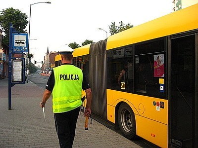 Kontrole autobusów w Siemianowicach