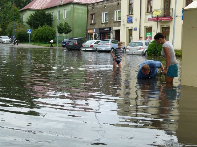 Tak po ulewie wyglądała ul. Żeromskiego